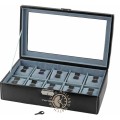 Squiggly bond-10-black1 Watch storage box Horlogekist